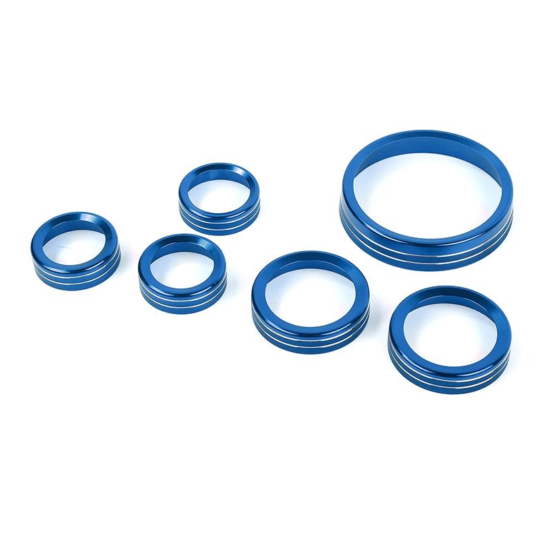 6Pcs/Set Car Modified Air Conditioner Headlight Switch Knob Fit For Ford Bronco 2024+ Car Drive Trailer Gear Switch Knob Cover