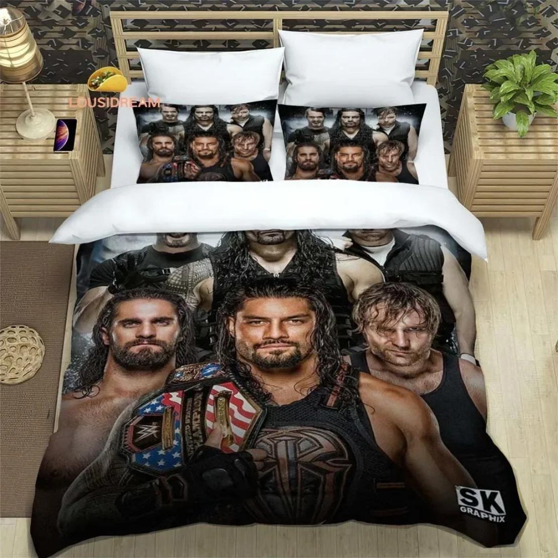 

Гра Боротьба WWE EAW Постільна білизна Мода Боротьба Спорт Американська Мрія Коді Роудс Підодіяльник Комплект ковдри для ліжка 178x220cm-3pcs