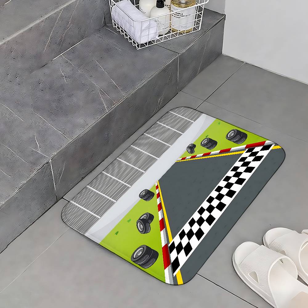 Sports Theme Racing Track Basketball Court Soccer Floor Mats Home Laundry Rug Carpet For Living Room Decor Lounge Area Anti-sli