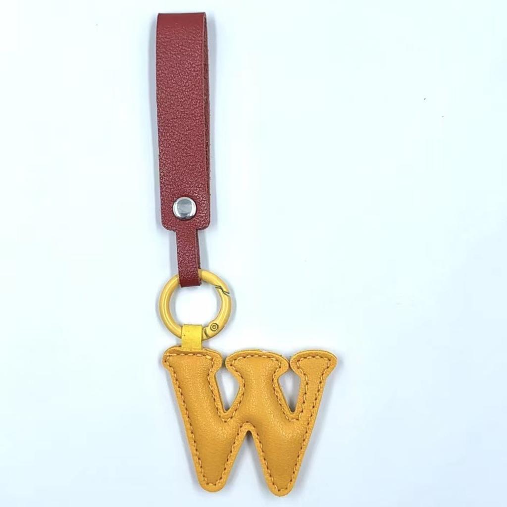 Porte-clés Lettre en Cuir Charme de Sac