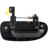 BOXI 80686 Rear Driver Side Exterior Door Handle Compatible for Hyundai Accent 2000 2001 2002 2003 2004 2005 2006 Smooth Black/Replaces 83650-25000
