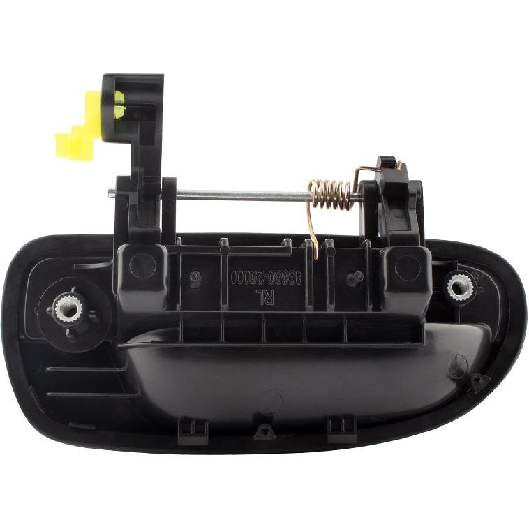 BOXI 80686 Rear Driver Side Exterior Door Handle Compatible for Hyundai Accent 2000 2001 2002 2003 2004 2005 2006 Smooth Black/Replaces 83650-25000