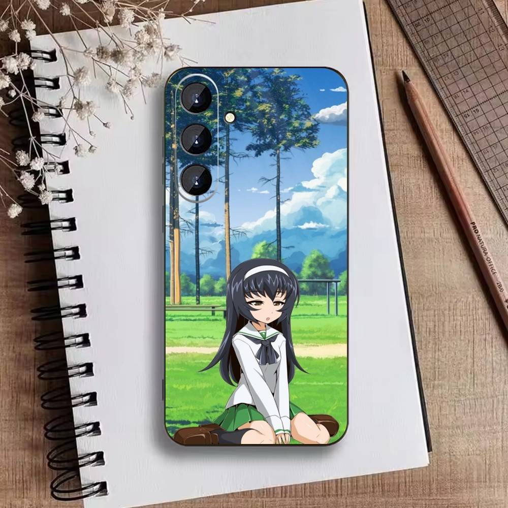 G-GIRLS U-Und P-PANZER Phone Case For Samsung Galaxy A73,21,22,32,71,53,52,51,80,5G Soft Black Cover