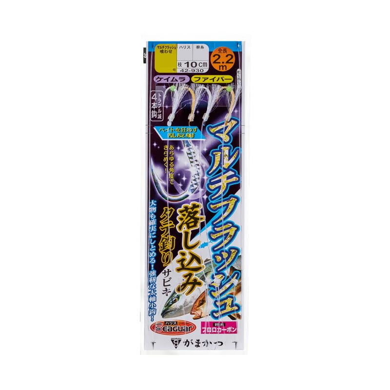 Gamakatsu Multi-Flash Drop Sabiki 4 Fios 42-930