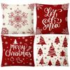 1pc Christmas Decor Pillowcase,Snowflake,Christmas Tree, and Festive Slogan Prints,Adds a Touch of Christmas Spirit to Your Home