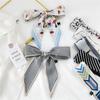 Decorative Simple Texture Silk Scarf Women'S New Style Spring And Autumn Summer Fashion Versatile Headscarf Work Scarf