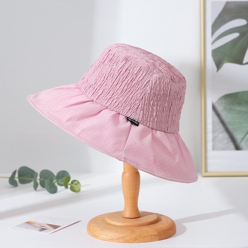 Solid Color Sun Hat Women's Large Brim Double-sided Bucket Hat Women's Autumn Sun Protection Casual Wide Brim Sun Protection