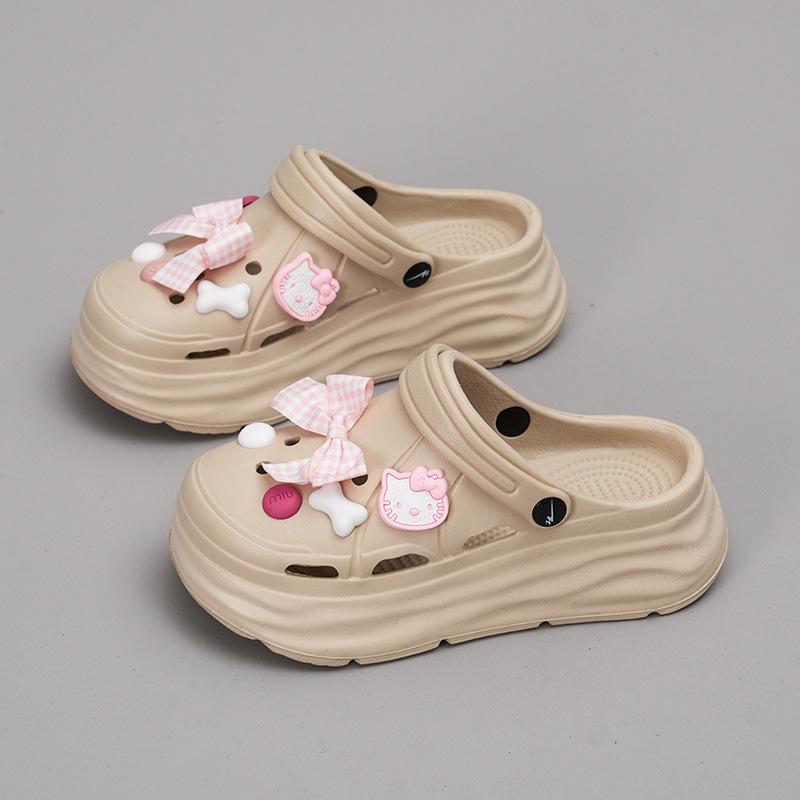 Cartoon soft bottom heightening slippers new