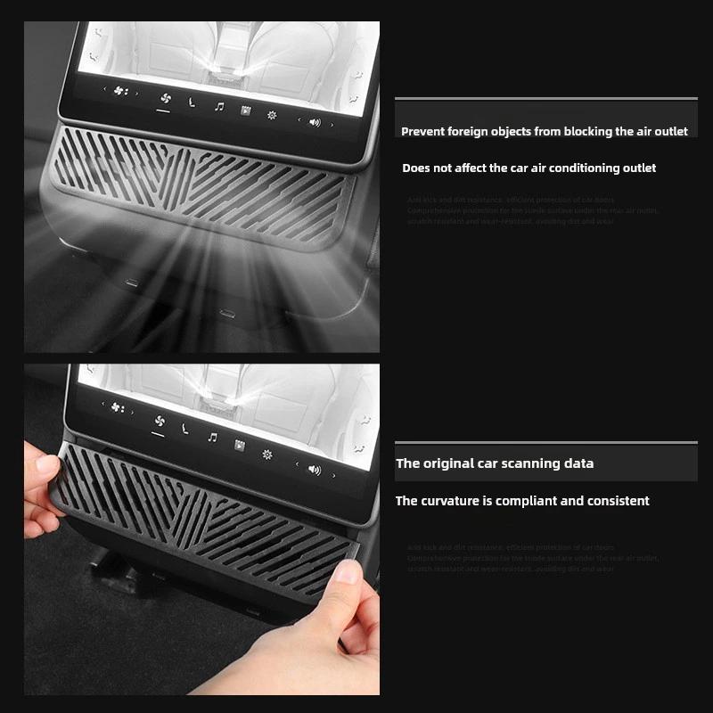 for Tesla Model Y L Juniper 2026 Accessories Rear Air Oulet Protector Cover YL 3 Highland Air Conditioner Vent Dustproof Cover