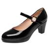 Cheongsam shoes catwalk shoes model mid-heel shoes women's waterproof platform thick-soled mid-heel thick heel, single shoes