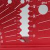 T-Type Ruler Layout Woodworking Wooden Square Aluminum Alloy Scriber Marking Layout Angle Calibration Guide Marker