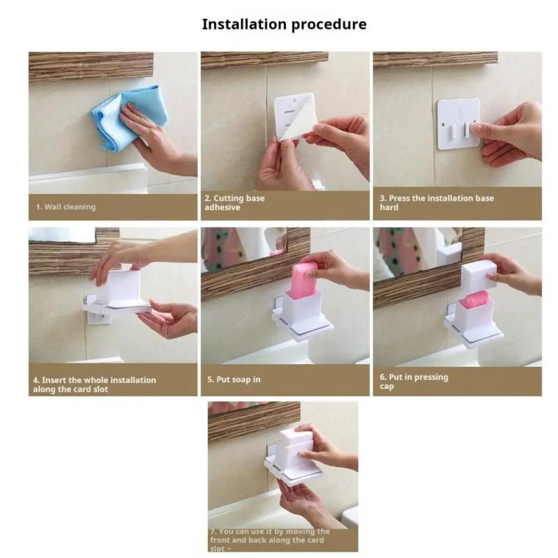 Soap Grinder For Household Bathroom Soap Rack Multi-Functional Non-Trace Paste Bathroom Drain Soap Box