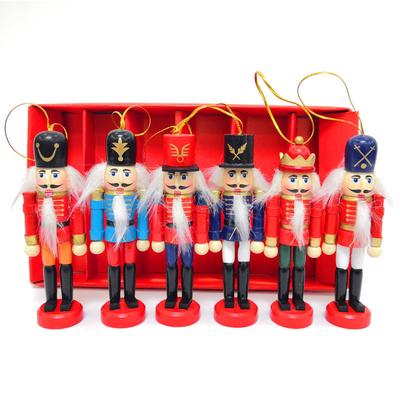 2025 Miniaturas Cascanueces Serie Rosa Adornos de Marionetas Cascanueces Decoración de Escritorio Dibujos Animados Nueces Soldados Muñecas de Banda