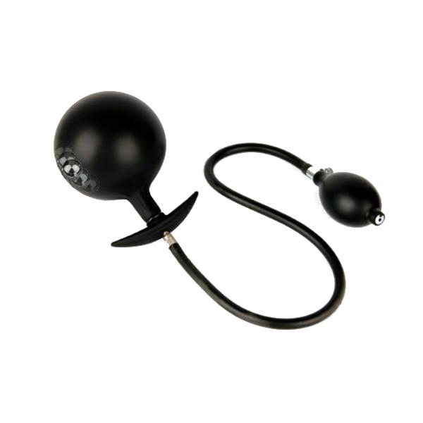 Inflatable Big Plug With Steel Beads Expandable Anal Dilator Non Vibrating Butt Plugs
