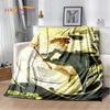 Cute Cartoon Cardcaptor Sakura Soft Plush Blanket,Flannel Blanket Throw Blanket for Living Room Bedroom Bed Sofa Picnic Cover 3D
