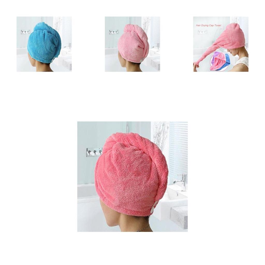 Luxurious Turban Twist Dry Shower Microfiber Hair Wrap Towel For Spa Comfort