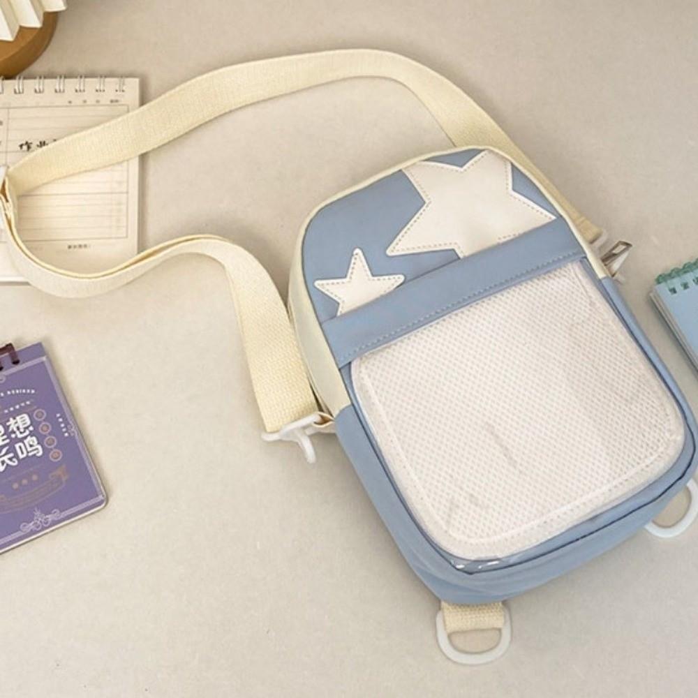 Nylon Star Ita Bag PVC Y2K Anime Display Bag Simple Transparent Handbag  Daily