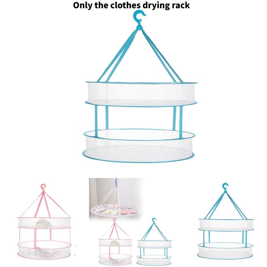 Polyester Material Foldable Clothes Drying Net With Adjustable Size For Family Use