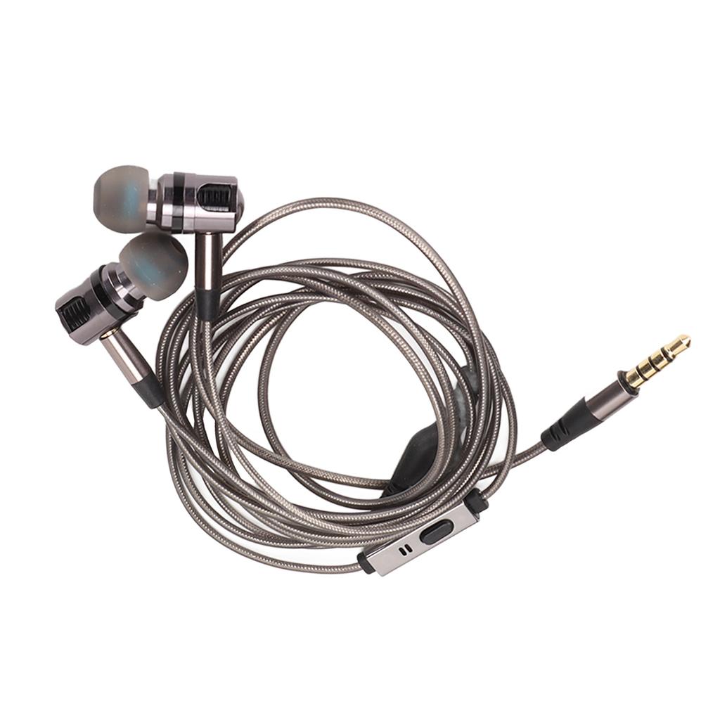 Kabelová sluchátka s izolací šumu pro ovládání drátu 3,5mm sportovní sluchátka s úložným boxem Výměna koncovek do uší