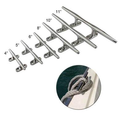 316 Stainless Marine Boat Hollow Open Base Cleat Heavy Duty High Mirror Finish Yacht Rope Hollow Open Base Cleat Bollard Boat