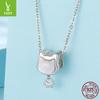 Cute Fritillary Cat Diy Beaded Jewelry Accessories S925 Sterling Silver Animal Bead Accessories