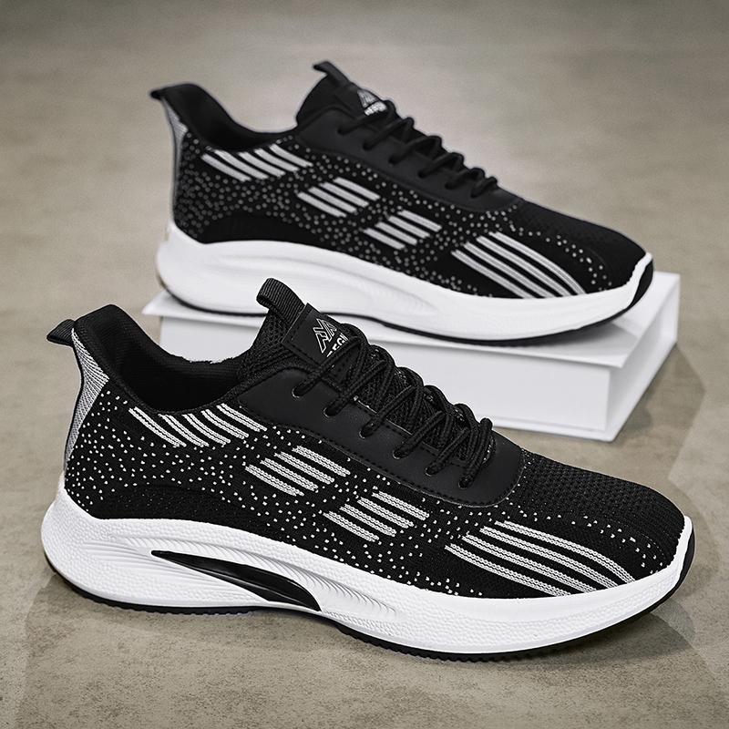 Herrskor 2025 vår ny lågskuren design bekväm, halkfri och slitstark design mesh casual sport trendiga skor