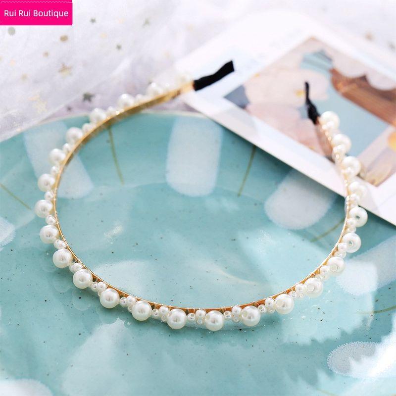 

New Temperament Pearl Wave Headband Simple Women Headwear 6781 Standard