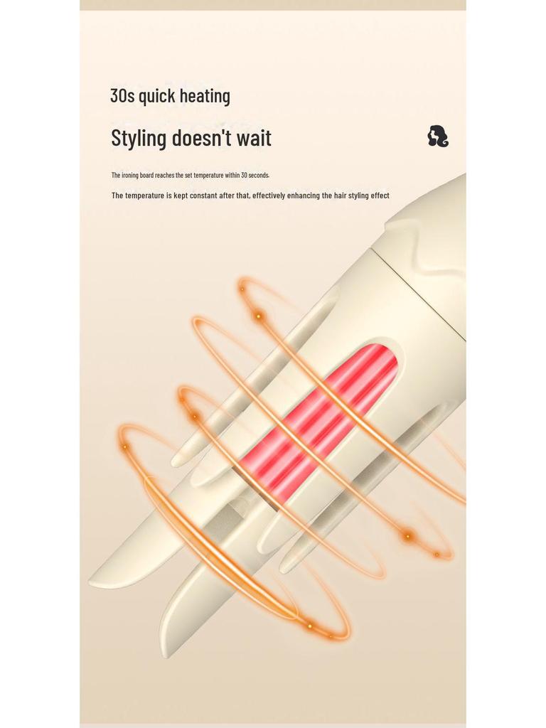 New 36mm Korean-Style Automatic Curling Iron: Gentle On Hair, Creates Big Waves with Negative Ion Technology.