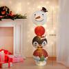 Christmas Lantern Ornaments for Store Window Display and Holiday Scene