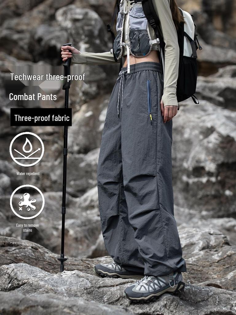 Damskie wodoodporne spodnie górskie hardshell w wersji petite