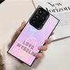 Love Yourself Flower Heart Line Kpop Shockproof Phone Case for Samsung Galaxy S26 Edge S25 Ultra S24 FE S23 Plus S21 Cover Anti