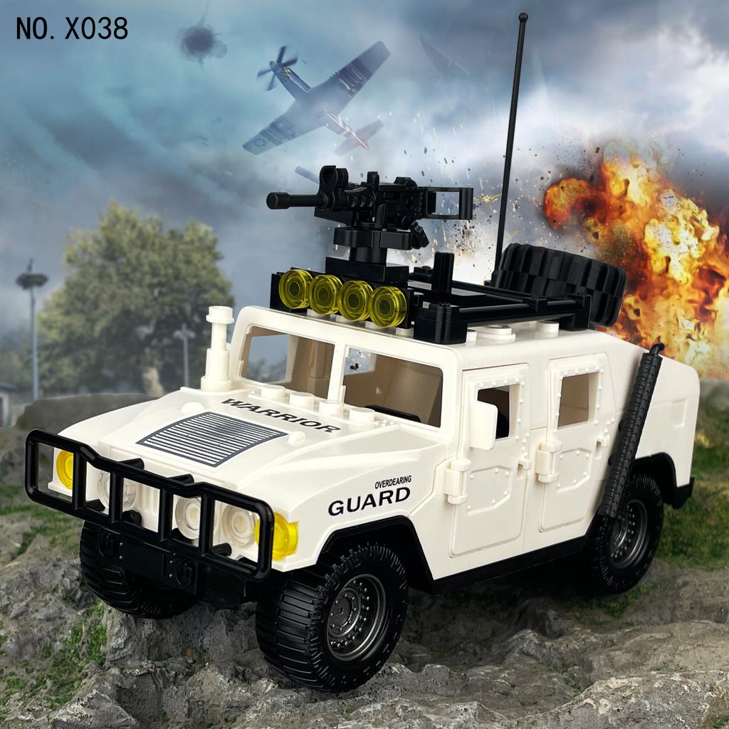 X038 Peacekeeping Pioneer Off-Road Vehicle Boys Assemble Small Particles Building Block Toys Children'S Gifts