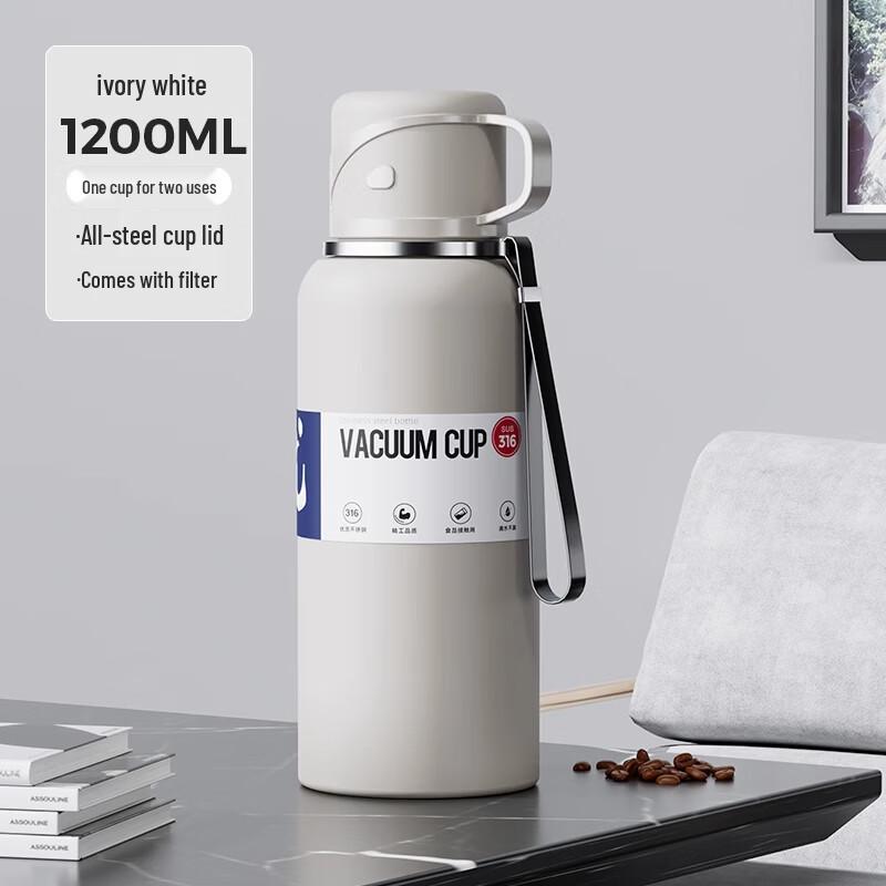 LENO Large Capacity Insulated Stainless Steel Water Bottle