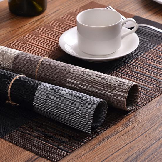 

Обеденный стол из ПВХ, 45x30 см, водонепроницаемый нескользящий коврик, чаша, чаша, подставка для тарелок, подставка для столовых приборов