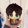 Titan Anime Plüschtier Riesiger Eren Jäger Plüschtier Stoffseestern Körper Plüschpuppe Levi Figur Sammeltasche Anhänger Schlüsselanhänger Geschenke
