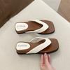 Stepping on shit soft bottom mandarin duck love flip-flops women wear 2025 summer new wet casual slippers