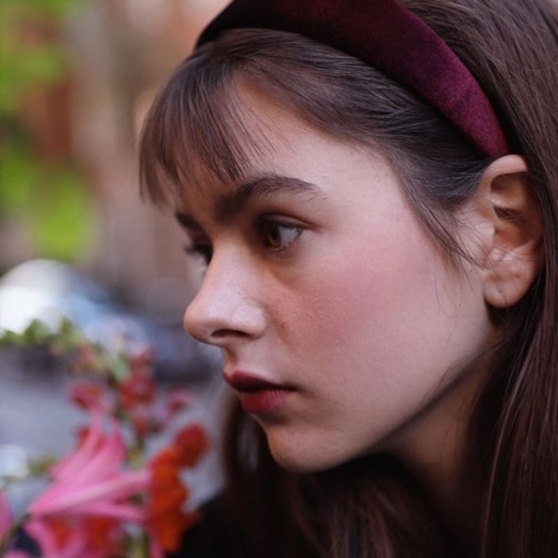 Elizabeth Moments Burgundy Velvet Headband
