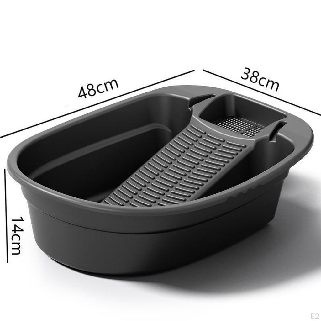 Washboard Basin Cleaning Home Bathroom Washroom Hand Wash Board Laundry Washtub for Towels