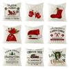 Premium Quality 18" Christmas Cushion Cover In Eco-friendly Linen For Holiday Decor