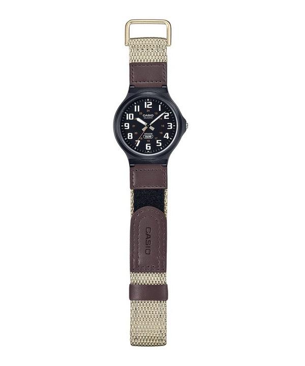 Casio MW-240B-5BVCF - Orologio Uomo Analogico Al Quarzo Con Cinturino In Tessuto E Chiusura Velcro