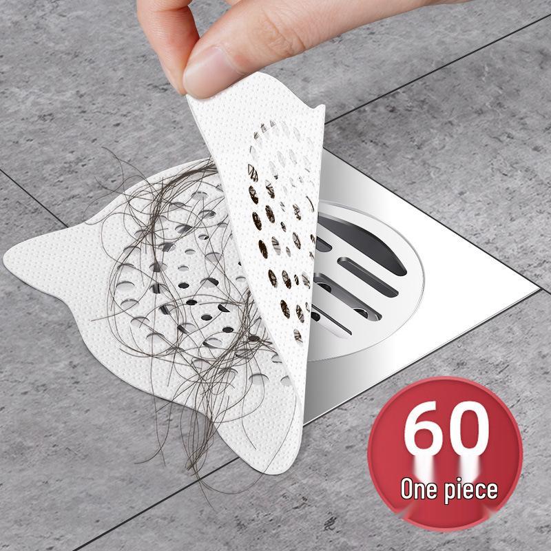 Drain Cover Hair Filter Screen - Disposable Clog Prevention for Bathroom