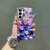 S26 Ultra  Glitter Butterfly Love Phone Case For Samsung Galaxy S26 S2 S24 Plus S23 Ultra Hard PC Bing Cover Shell