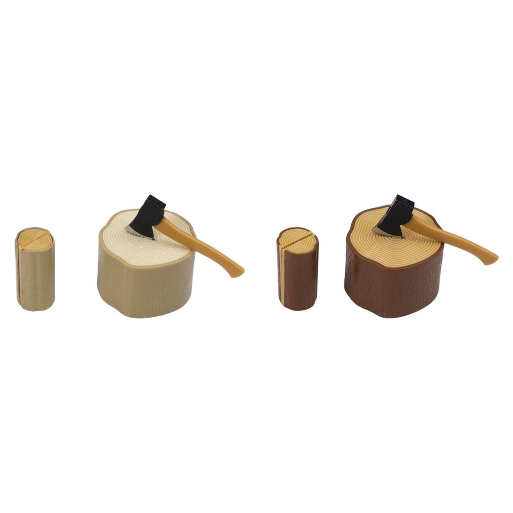 1/12 Scale Mini Garden Accessories Set and Wooden Stake, Terrarium Figurine