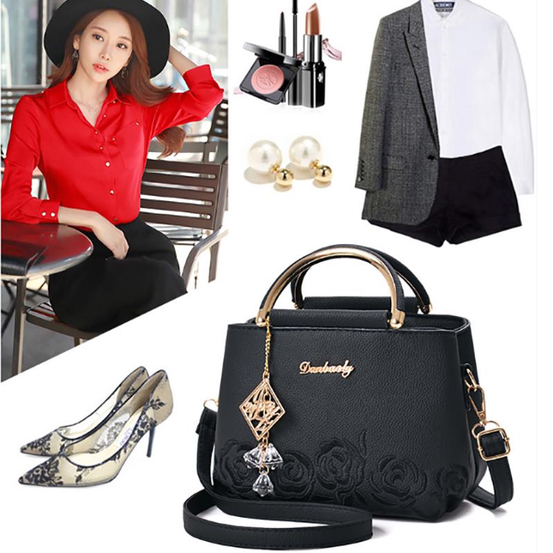 SCIONE Women's Bag Portable Fashion Simple Small Square Bag Trend Shoulder Messenger Bag