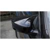 Horn Style Side Rear View Mirror Cover Trim Fit for Acura ILX 2013 2014 2015 2016 2017 2018     Glossy Black ABS