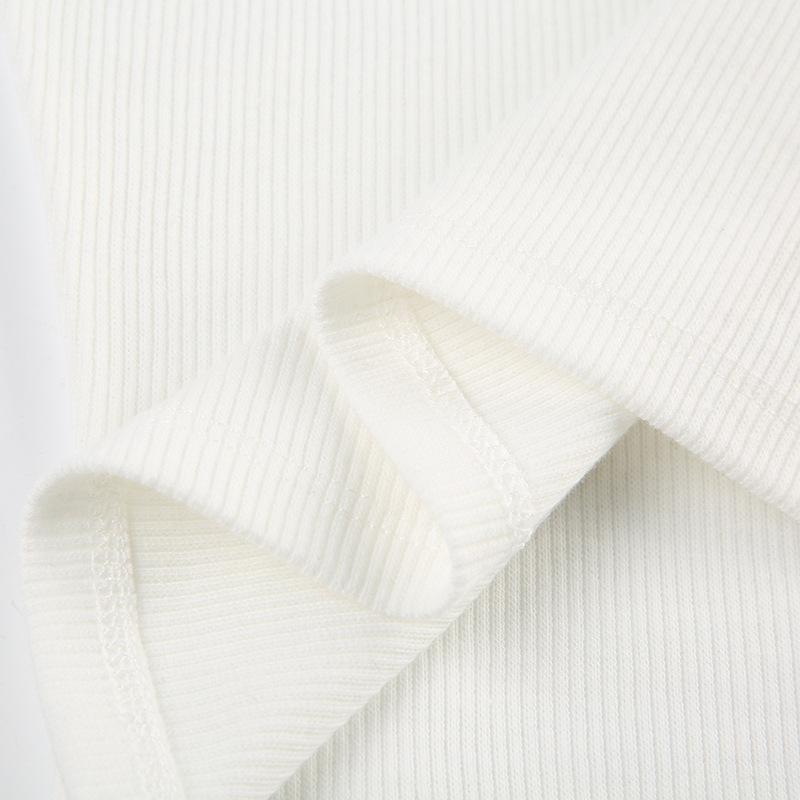 European and American Summer Retro U-neck Backless Slim Fit Short Top