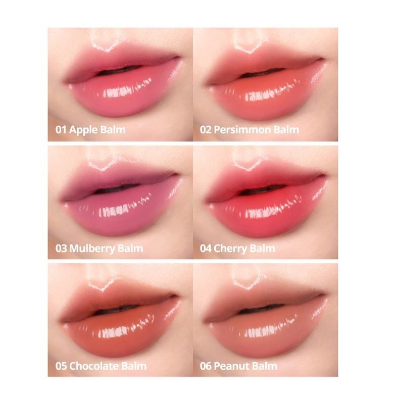 AOU Glowy Tint Balm 3,5 g 13 barev, Balzám na rty, který zvýrazní vaši přirozenou pleť, Čistý lesk, díky kterému budou vaše rty vypadat objemněji