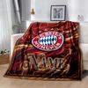 Bayern Munich Soccer Poster Personalized Text Blanket Throw Personalized Blanket Soft & Cozy Suitable for Livingroom Sofa Nap Bedding