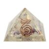 Orgonite Pyramid With Crystals and Copper, 55mm