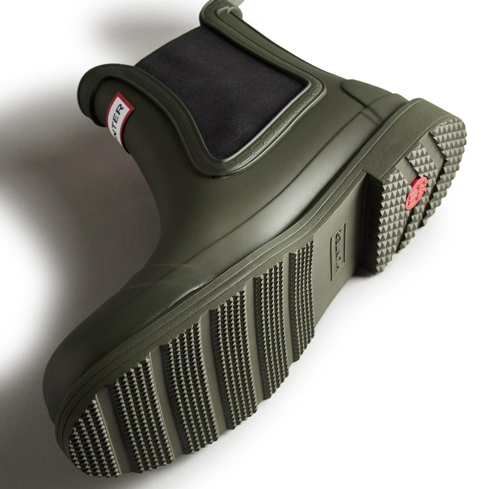 Hunter [Men] Commando Chelsea Rain Boots - Dark Olive Mfs9016Rmadov
